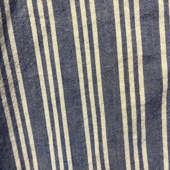 Boulevard Cotton Club Blue and White Striped Short Sleeve Button Down 2XL - Picture 1 of 4